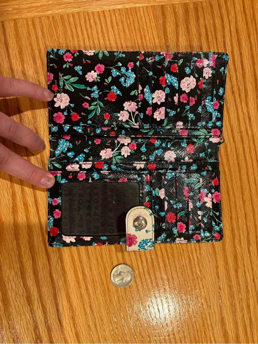 kate spade Floral Snap Wallet